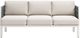 Zuo® Modern Bridgehampton White Aluminum Outdoor Sofa-1