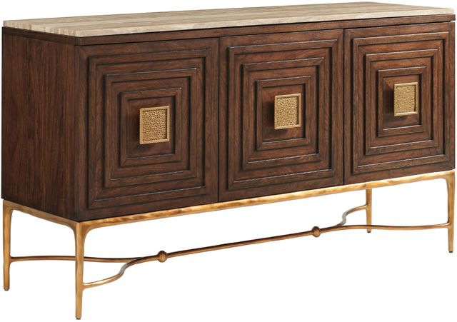 Lexington Home Silverado Tiburon Gold/Walnut Sideboard-0