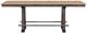 Intercon Transitions Driftwood Counter Trestle Table with Sable Base-2