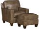 King Hickory Customizable Cory Leather Ottoman-1