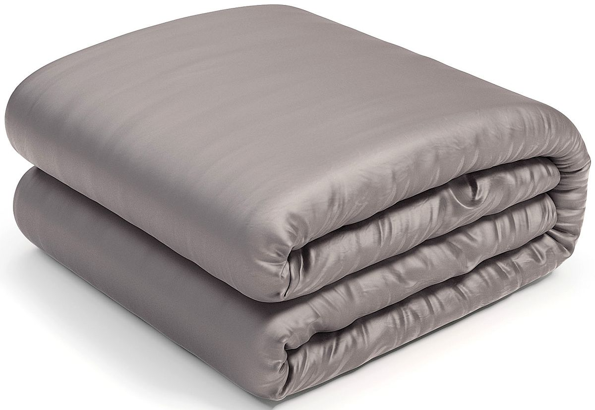 Hush Iced Grey Twin 15 Pound Cooling Weighted Blanket Otto s Home Appliance