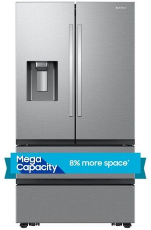 Samsung 36 in. 25.0 Cu. Ft. Fingerprint Resistant Stainless Steel Counter Depth French Door Refrigerator