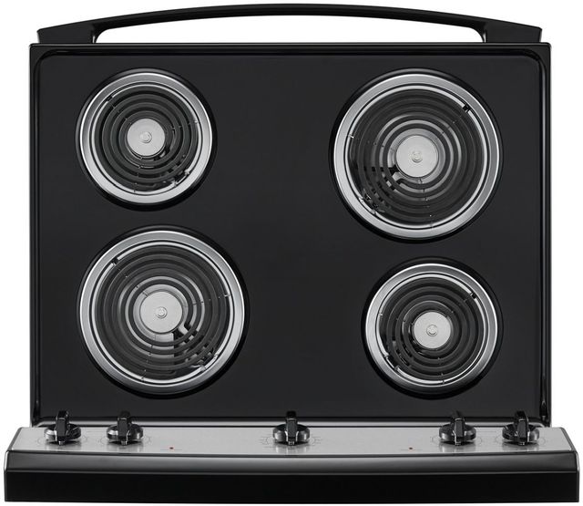 Amana® 30" Stainless Steel Freestanding Electric Range with Extra-Large Oven Window-4