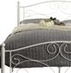 Mazin Furniture Pallina White Full Metal Platform Bed-2