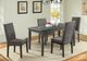 Elements International South Paw Gray Dining Table-1