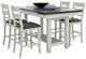 Liberty Furniture Brook Bay 5-Piece Carbon Gray/Textured White Optional Gathering Trestle Dining Set-0