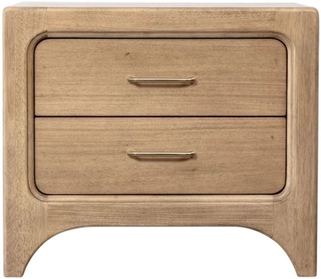Modus Furniture Brentwood Brioche 2-Drawer Nightstand-2