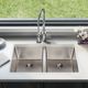 Elkay Lustertone Iconix® Luminous Satin 32-3/4" x 19-1/2" x 9" Double Bowl Undermount Sink with Perfect Drain®-4