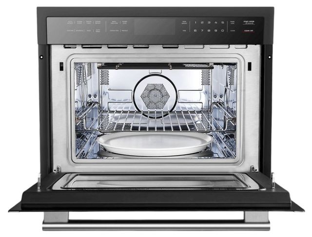 FORNO® Oliena 24" 1.6 Cu. Ft. Black Electric Speed Wall Oven-2