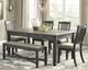 Signature Design by Ashley® Tyler Creek 6 Piece Black/Gray Dining Set-4