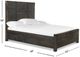 Magnussen Home® Abington Weathered Charcoal Queen Panel Bed-2