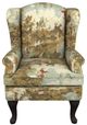 Best® Home Furnishings Customizable Sylvia 35'' Wing Back Chair with Espresso Legs-1