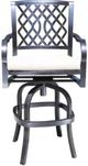 CabanaCoast® Customizable Carleton Aluminum Outdoor Bar Stool-1