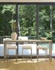 Universal Explore Home™ Oasis Antique Nickel/Nomad Snow Console with Stools-1