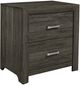 Homelegance® Edina Dark Gray Nightstand-0