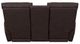 La-Z-Boy® Cassian Walnut Leather Manual Reclining Loveseat with Console-4