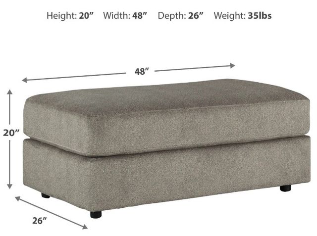 Signature Design by Ashley® Soletren Ash Oversized Accent Ottoman-2