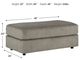 Signature Design by Ashley® Soletren Ash Oversized Accent Ottoman-2