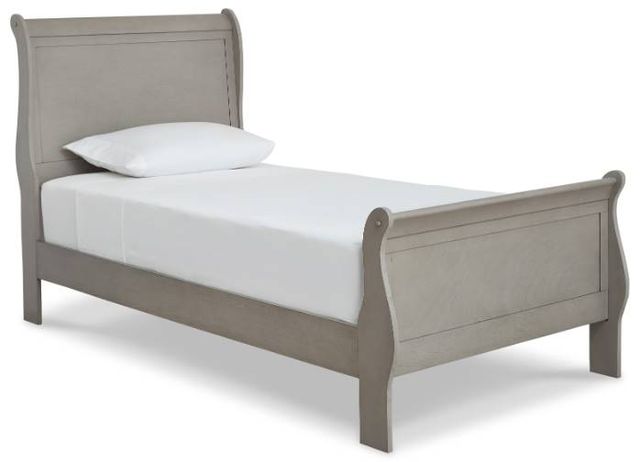 Signature Design by Ashley® Kordasky 5-Piece Gray Twin Sleigh Bed Set-1