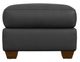 La-Z-Boy® Wilmette Navy Leather Ottoman-3