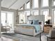 Universal Explore Home™ Modern Nomad Daybreak Solaz Sand Queen Upholstered Panel Bed-1