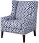 Olliix by Madison Park Navy Barton Wing Chair-0