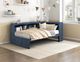Homelegance® Nora Blue Twin Bookcase Corner Platform Bed-1