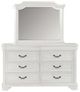 New Classic® Home Furnishings Lyndhurst 4-Piece Vintage White California King Panel Bedroom Set-3