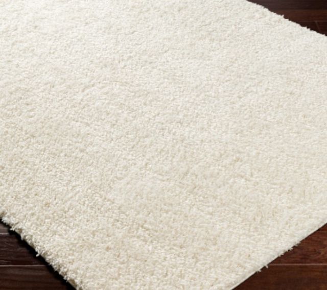Surya Moda Shag White 4'x6' Area Rug-2
