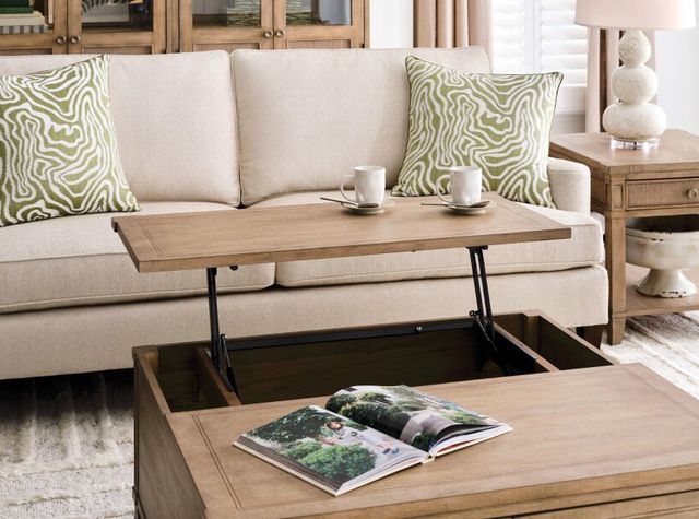 American Drew® Chastain Woodfield Brown Square Coffee Table-2