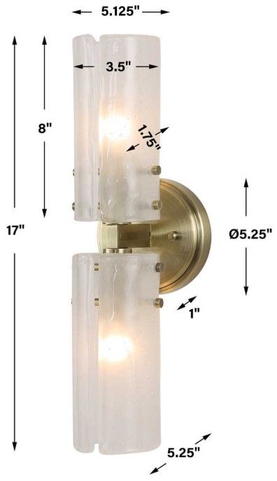 Uttermost® Mistie Antique Brass Sconce-2