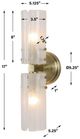 Uttermost® Mistie Antique Brass Sconce-2