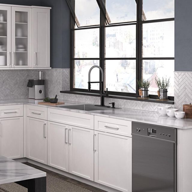 Elkay Crosstown® 2-Piece Polished Satin 25" x 22" x 9" 4-Hole Single Bowl Dual Mount Sink Set-2