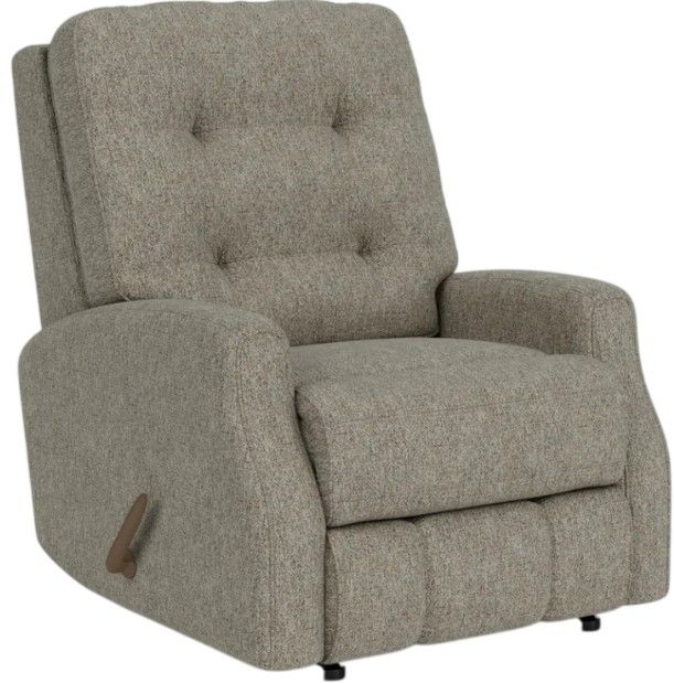 Flexsteel® Customizable Devon Fabric Manual Rocking Recliner-3