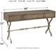Signature Design by Ashley® Quinnland Antique Gray Console Sofa Table-3