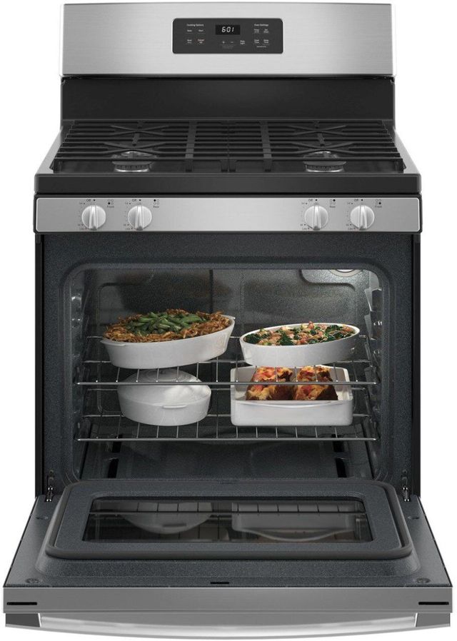 GE® 30" Stainless Steel Freestanding Gas Range-2