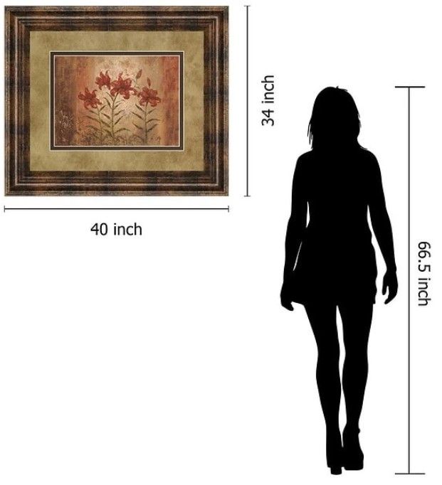 Classy Art The Lily Style by Vivian Flasch Framed Print Wall Art-3