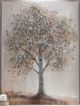 Giftcraft Brown/Gray/Off-White/Tan Tree Design Print-1