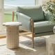 TOV Furniture Blossom Travertine Indoor/Outdoor Side Table-1