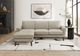 Monarch Specialties Inc. Light Brown 86" Sofa Lounger and Reversible Chaise-1
