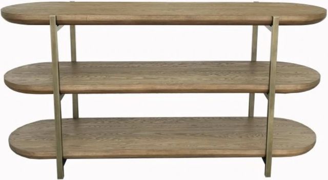 Bernards Elure Latte Bridges Console Table-1