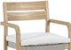 New Classic® Home Furnishings Arden Brown/Natural Fabric/Wicker Outdoor Patio Dining Arm Chair-2