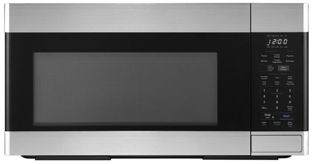 Sharp® 1.6 Cu. Ft. Stainless Steel Over The Range Microwave-0