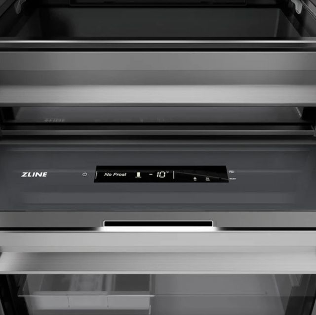 ZLINE Autograph Edition 18 in. 8.6 Cu. Ft. Right Hinge Column Freezer in Stainless Steel with Graphite Gray Interior and Matte Black Accents-2
