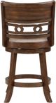 New Classic® Home Furnishings Gia Brown/Cherry 24'' Swivel Counter Stool-3