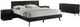 Armen Living Petra 4-Piece Black King Bedroom Set-0