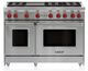 Wolf® 48" 6-Burners Stainless Steel Pro Style Liquid Propane Gas Range with Infrared Griddle -0