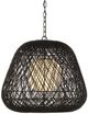 Currey & Company Satin Black Osbert Pendant-1