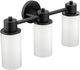 Moen® Iso™ Matte Black Three Globe Bath Light-0