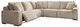 Benchcraft® Carceri 5-Piece Cashmere Power Reclining L-Shape Sectional-0